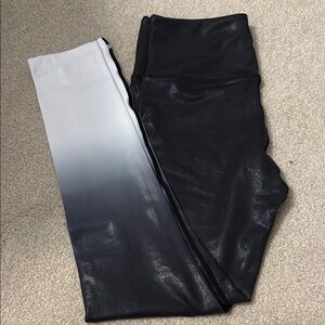 Black and White Ombre Leggings